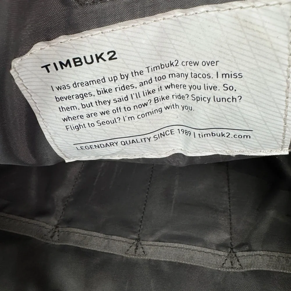 Timbuk2 Tesla Motors Messenger Bag Black Ballistic Nylon Laptop‎ Commuter Case